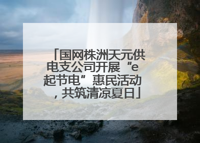 国网株洲天元供电支公司开展“e起节电”惠民活动，共筑清凉夏日