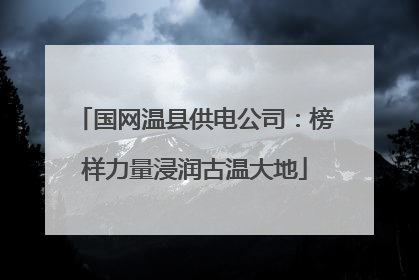 国网温县供电公司：榜样力量浸润古温大地