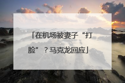在机场被妻子“打脸”？马克龙回应