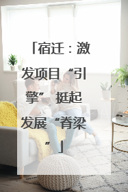 宿迁：激发项目“引擎” 挺起发展“脊梁”