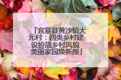 宜章县黄沙镇大元村：四类乡村建设扮靓乡村风貌 美丽家园焕新颜