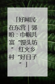 好网民·在东营｜郭盼：巾帼共富“馒头坊” 红火乡村“好日子”