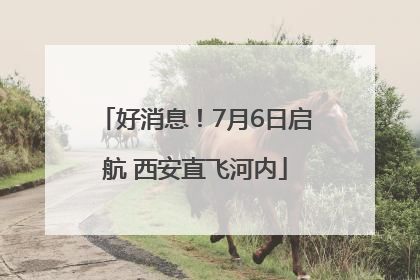 好消息！7月6日启航 西安直飞河内