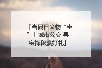 当夏日文物“坐”上城市公交 寻宝探秘赢好礼
