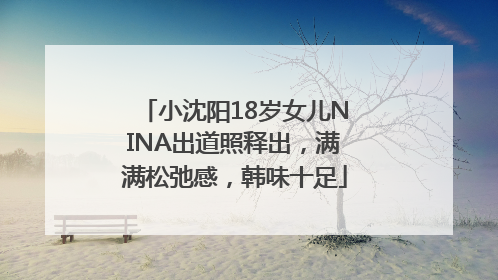 小沈阳18岁女儿NINA出道照释出，满满松弛感，韩味十足