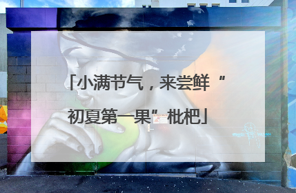小满节气，来尝鲜“初夏第一果”枇杷