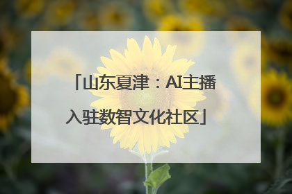 山东夏津：AI主播入驻数智文化社区