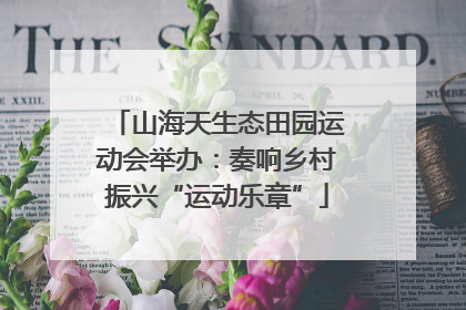 山海天生态田园运动会举办：奏响乡村振兴“运动乐章”