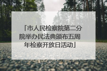 市人民检察院第二分院举办民法典颁布五周年检察开放日活动