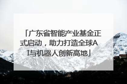 广东省智能产业基金正式启动，助力打造全球AI与机器人创新高地