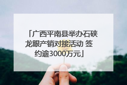 广西平南县举办石硖龙眼产销对接活动 签约逾3000万元