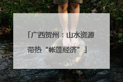 广西贺州：山水资源带热“帐篷经济”