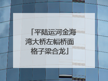平陆运河金海湾大桥左幅桥面格子梁合龙