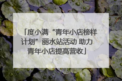 度小满“青年小店榜样计划”丽水站活动 助力青年小店提高营收