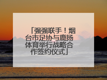 强强联手！烟台市足协与鹿扬体育举行战略合作签约仪式