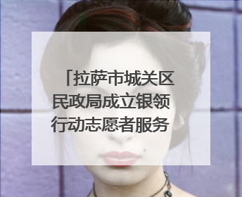 拉萨市城关区民政局成立银领行动志愿者服务团 助力西藏银发经济发展