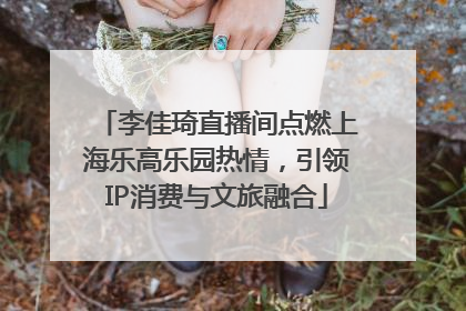 李佳琦直播间点燃上海乐高乐园热情，引领IP消费与文旅融合