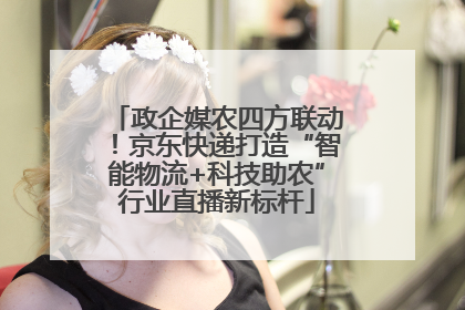 政企媒农四方联动！京东快递打造“智能物流+科技助农”行业直播新标杆