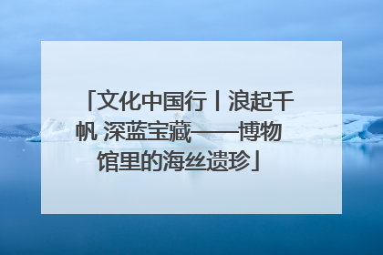 文化中国行丨浪起千帆 深蓝宝藏——博物馆里的海丝遗珍