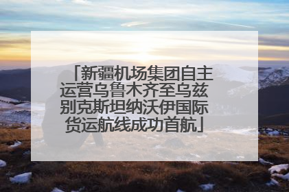 新疆机场集团自主运营乌鲁木齐至乌兹别克斯坦纳沃伊国际货运航线成功首航