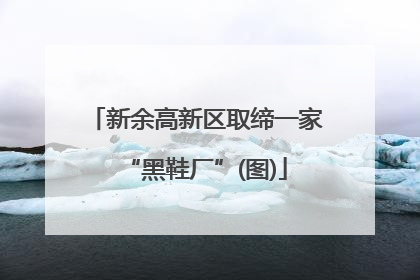 新余高新区取缔一家“黑鞋厂”(图)