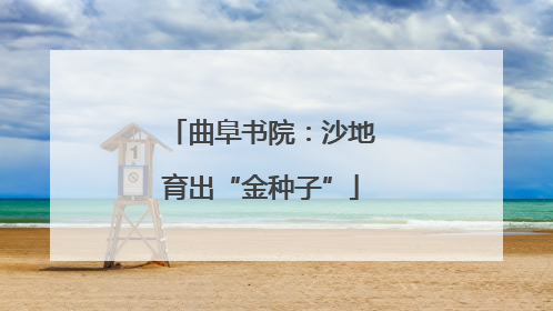 曲阜书院：沙地育出“金种子”