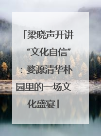 梁晓声开讲“文化自信”：婺源清华朴园里的一场文化盛宴