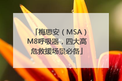 梅思安（MSA）M8呼吸器，四大高危救援场景必备