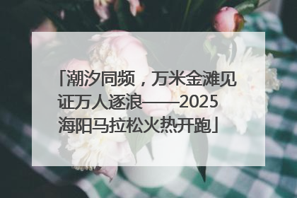 潮汐同频，万米金滩见证万人逐浪——2025海阳马拉松火热开跑