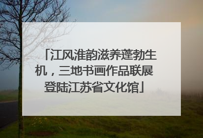 江风淮韵滋养蓬勃生机，三地书画作品联展登陆江苏省文化馆