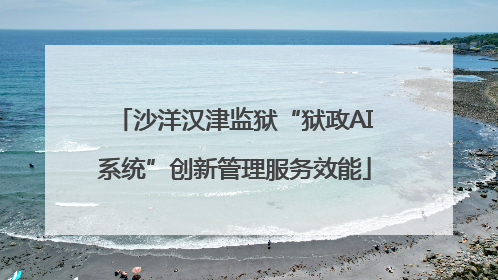 沙洋汉津监狱“狱政AI系统”创新管理服务效能