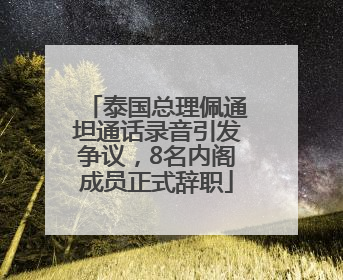 泰国总理佩通坦通话录音引发争议，8名内阁成员正式辞职