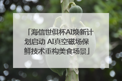 海信世俱杯AI焕新计划启动 AI真空磁场保鲜技术重构美食场景