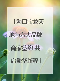 海口宝龙天地与六大品牌商家签约 共启繁华新程