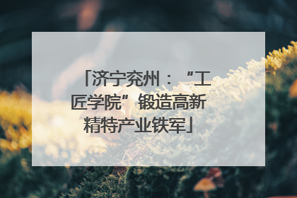 济宁兖州：“工匠学院”锻造高新精特产业铁军