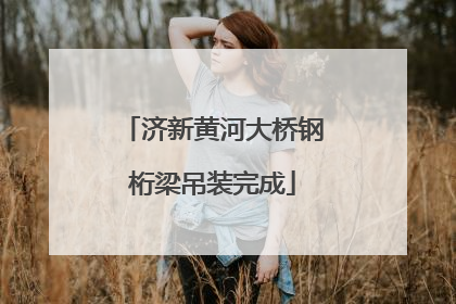 济新黄河大桥钢桁梁吊装完成