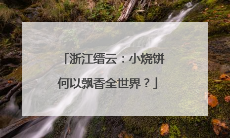 浙江缙云：小烧饼何以飘香全世界？