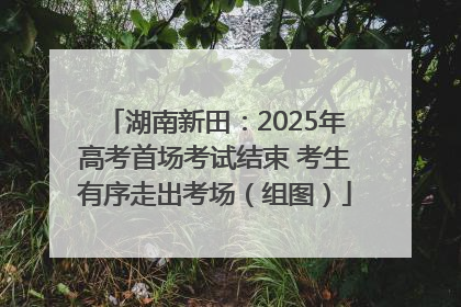 湖南新田：2025年高考首场考试结束 考生有序走出考场（组图）