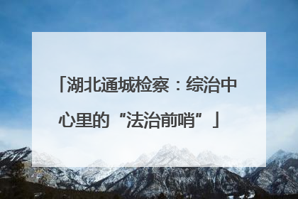 湖北通城检察：综治中心里的“法治前哨”