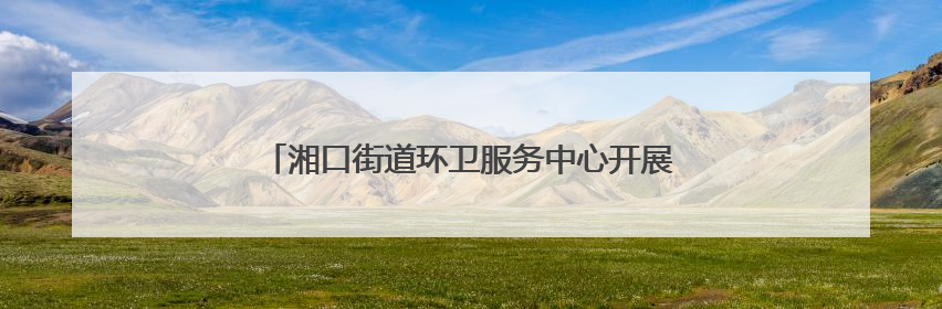 湘口街道环卫服务中心开展“僵尸车”专项清理行动