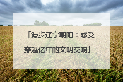漫步辽宁朝阳：感受穿越亿年的文明交响