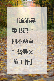 漳浦县委书记“四不两直”督导文旅工作