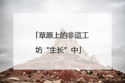草原上的非遗工坊“生长”中