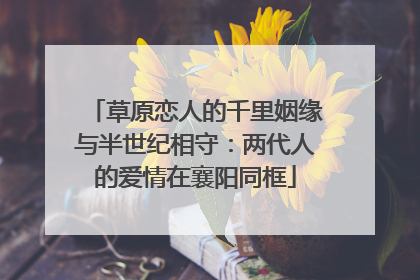 草原恋人的千里姻缘与半世纪相守：两代人的爱情在襄阳同框