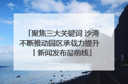 聚焦三大关键词 沙湾不断推动园区承载力提升丨新闻发布最前线