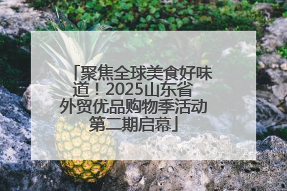 聚焦全球美食好味道！2025山东省外贸优品购物季活动第二期启幕