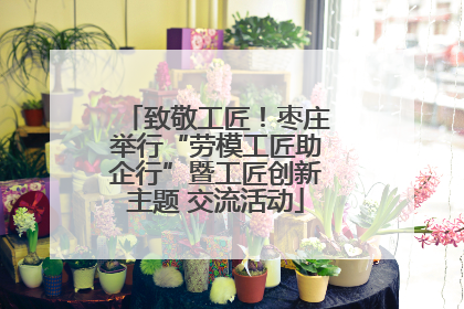 致敬工匠！枣庄举行“劳模工匠助企行”暨工匠创新主题 交流活动