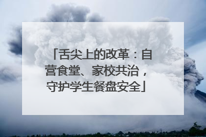 舌尖上的改革：自营食堂、家校共治，守护学生餐盘安全