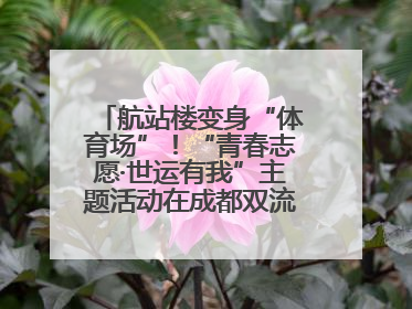 航站楼变身“体育场”！“青春志愿·世运有我”主题活动在成都双流机场举行