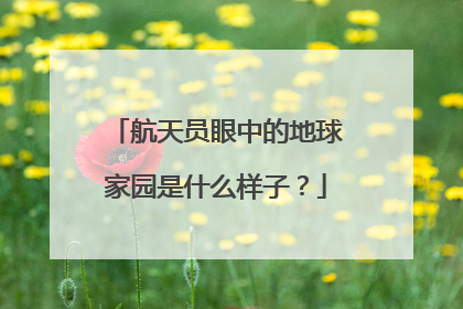 航天员眼中的地球家园是什么样子？